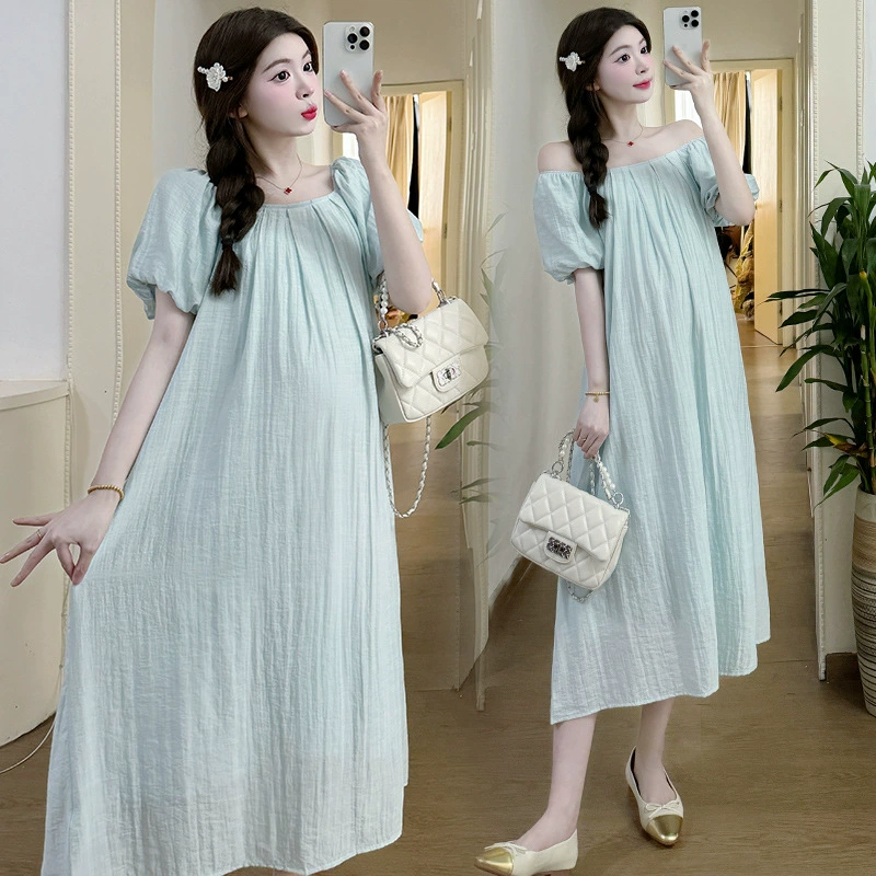 Summer dress for pregnant, fashionable skirt, Korean style