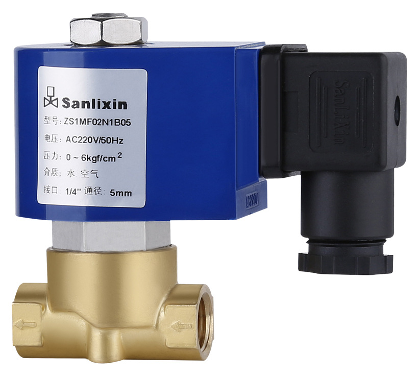 深圳永锐机电厂家直销SANLIXIN铜电磁阀ZS二位二通铜电磁阀常闭型
