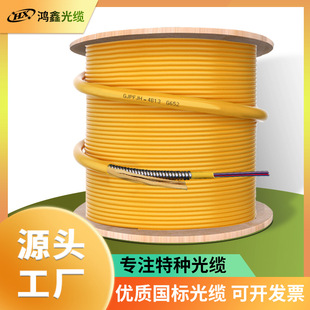 SOURCE Factory Direct Supply multi-mode/single-mode one-tube multi-core bundle spiral soft armored optical cable mouse-proof optical fiber cable