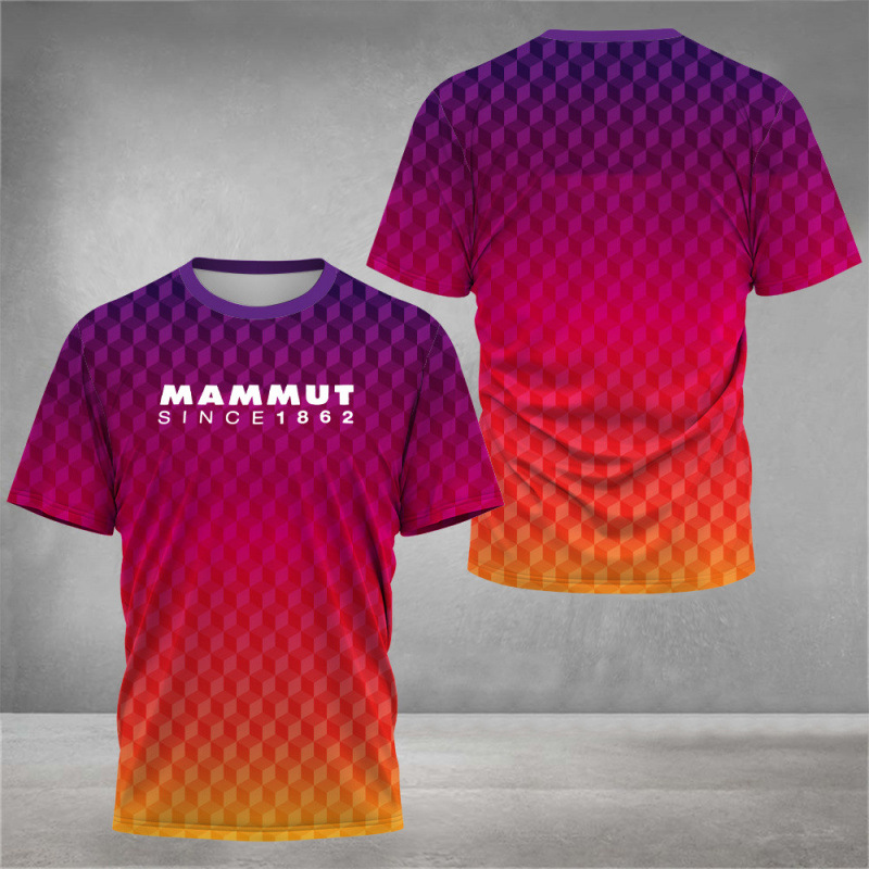 Men's Hiking Outdoor 2025 Summer T-Shirt Fashion 3D Printing Design T-Shirt Men's Rock Climbing and Trail Running Camping