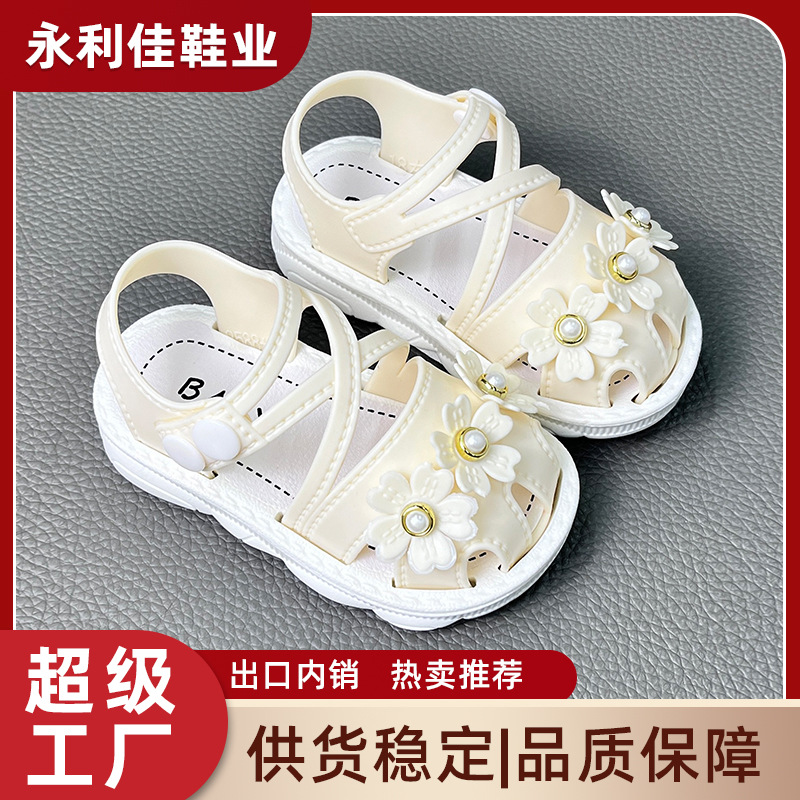 Fuente de fábrica de verano nuevos zapatos para bebés niñas bebés con suela suave zapatos para niños pequeños bebés comercio exterior al por mayor