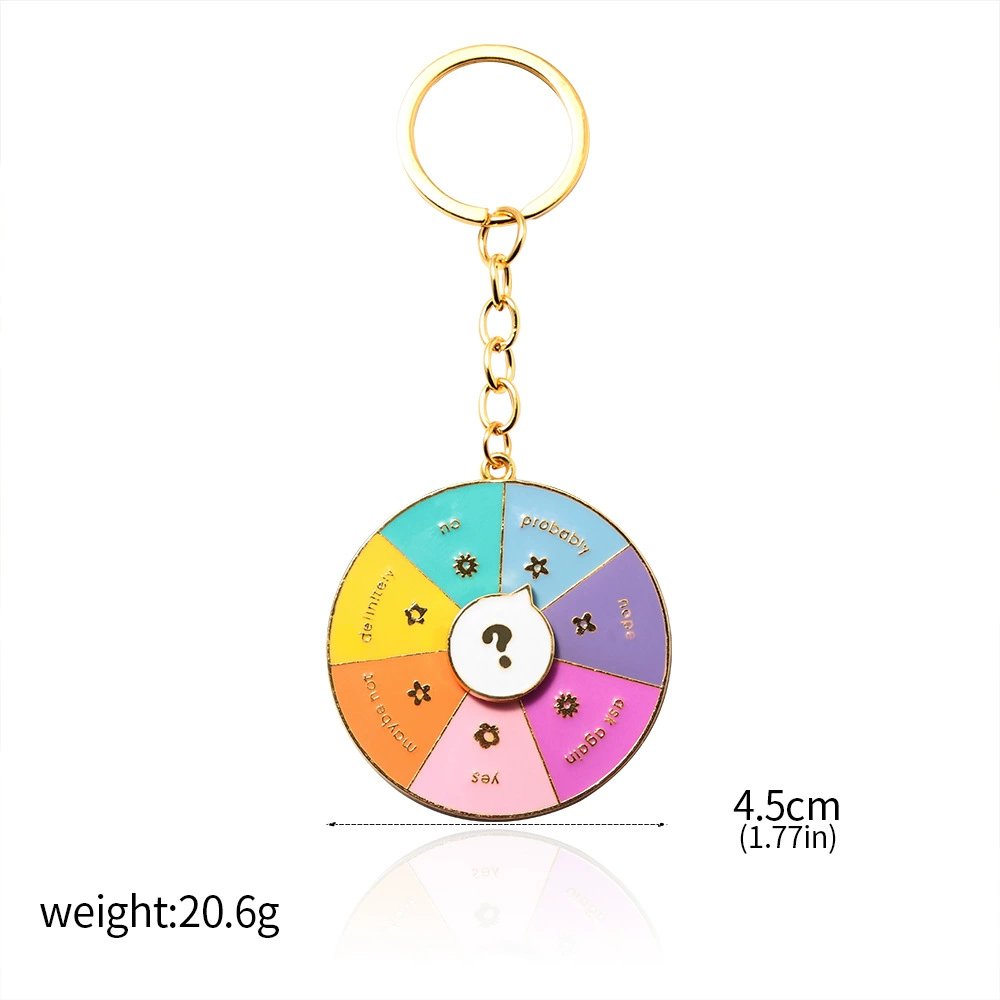Rainbow emotional adjustable keychain, badge, brooch