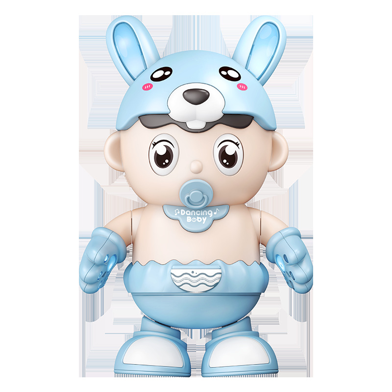 Transfronterizos juguetes eléctricos para niños cantando bailando iluminación infantil lindo bebé robot eléctrico de una sola pieza entrega al por mayor