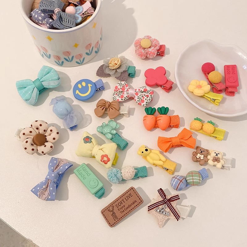 Bebé paño completo horquilla niña no duele pelo roto horquilla lindo bebé Super lindo sudor pelo clip chica accesorios para el cabello