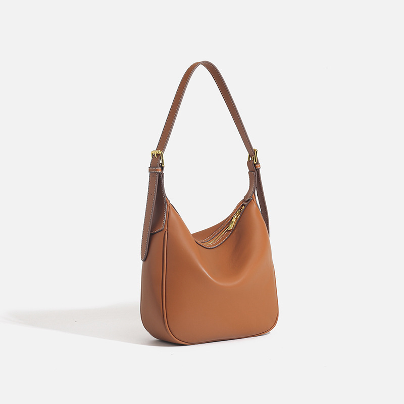 Bolso femenino 2024 nuevo bolso de piel blanda Hobo bolso de hombro moda 100% bolso de axila mujer bolso de hombro medio mes de moda