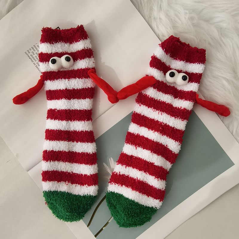 Calcetines Navideños de Terciopelo de Coral para Mujer Térmicos y Engrosados para Invierno image 7