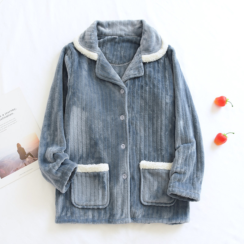 LJHブループルオーバーフランネル上着