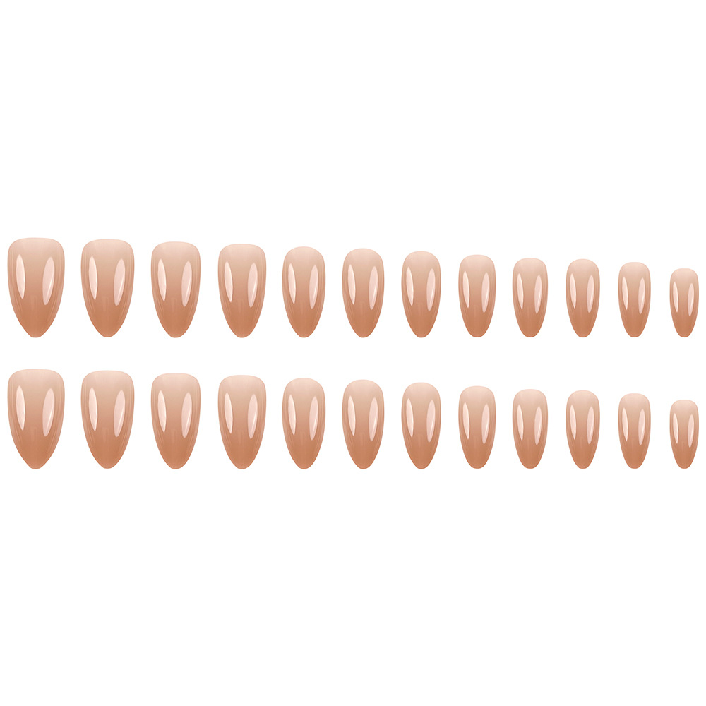 Gail portátil en forma de almendra simple y de moda Venta caliente de uñas de uñas de todo fósforo de color sólido Parche de uñas de temperamento elegante image 6
