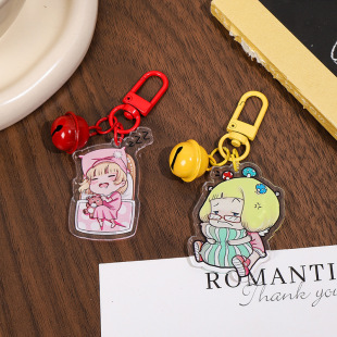 Cute and Unique Creative Keychain Customized Double-Sided Photo Acrylic Pendant Avatar DIY Key Customization