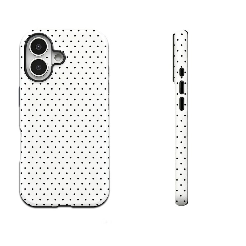 Amazon's Popular Black and White Polka Dot Magnetic Film Two-In-One Is Suitable for Apple Phone Cases and Samsung Phone Cases