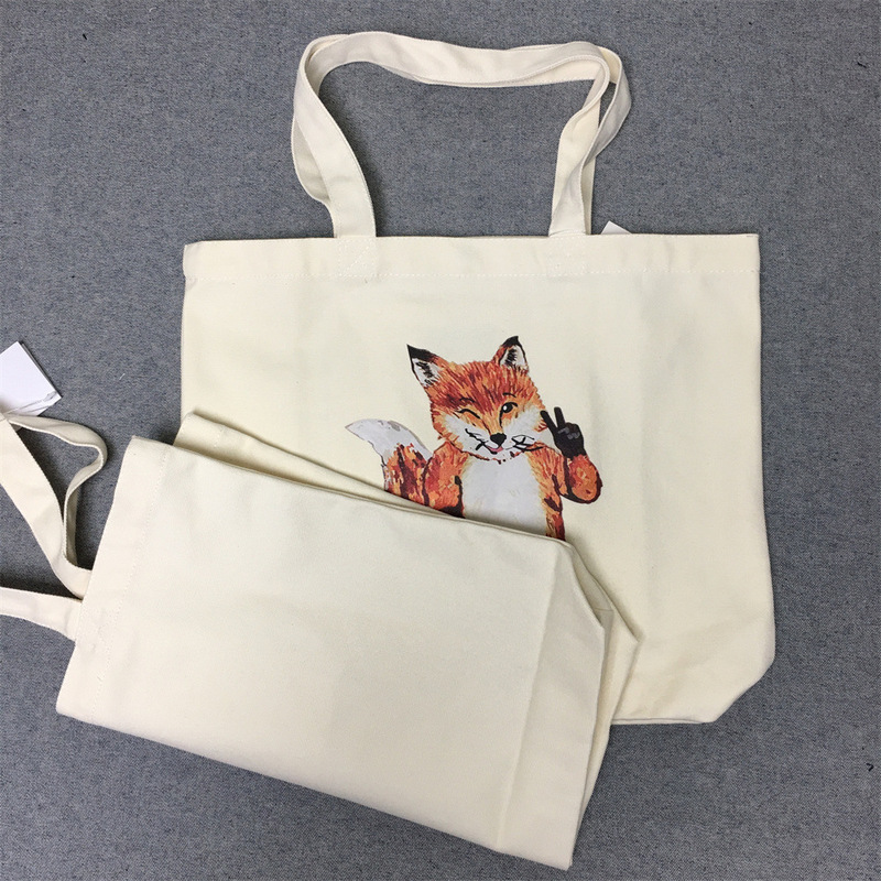 Cross-Border E-Commerce Hot-Selling Mk Biye Fashion Casual Canvas Bag Shoulder Bag Men's and Women's Handbag Shopping Bag