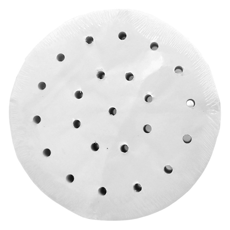 Fábrica de papel de vapor al por mayor 5,5 pulgadas de 7 pulgadas de vapor de papel redondo de silicona de aceite de papel antiadherente pan al vapor papel de vapor