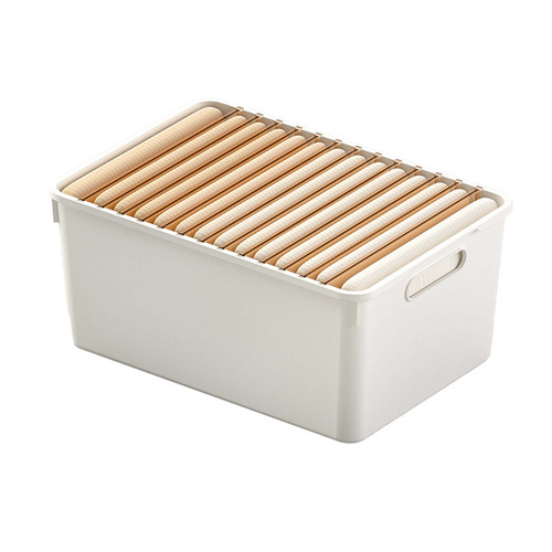 Clothes storage box wardrobe compartment drawer household pants plastic storage box finishing box underwear layered storage box