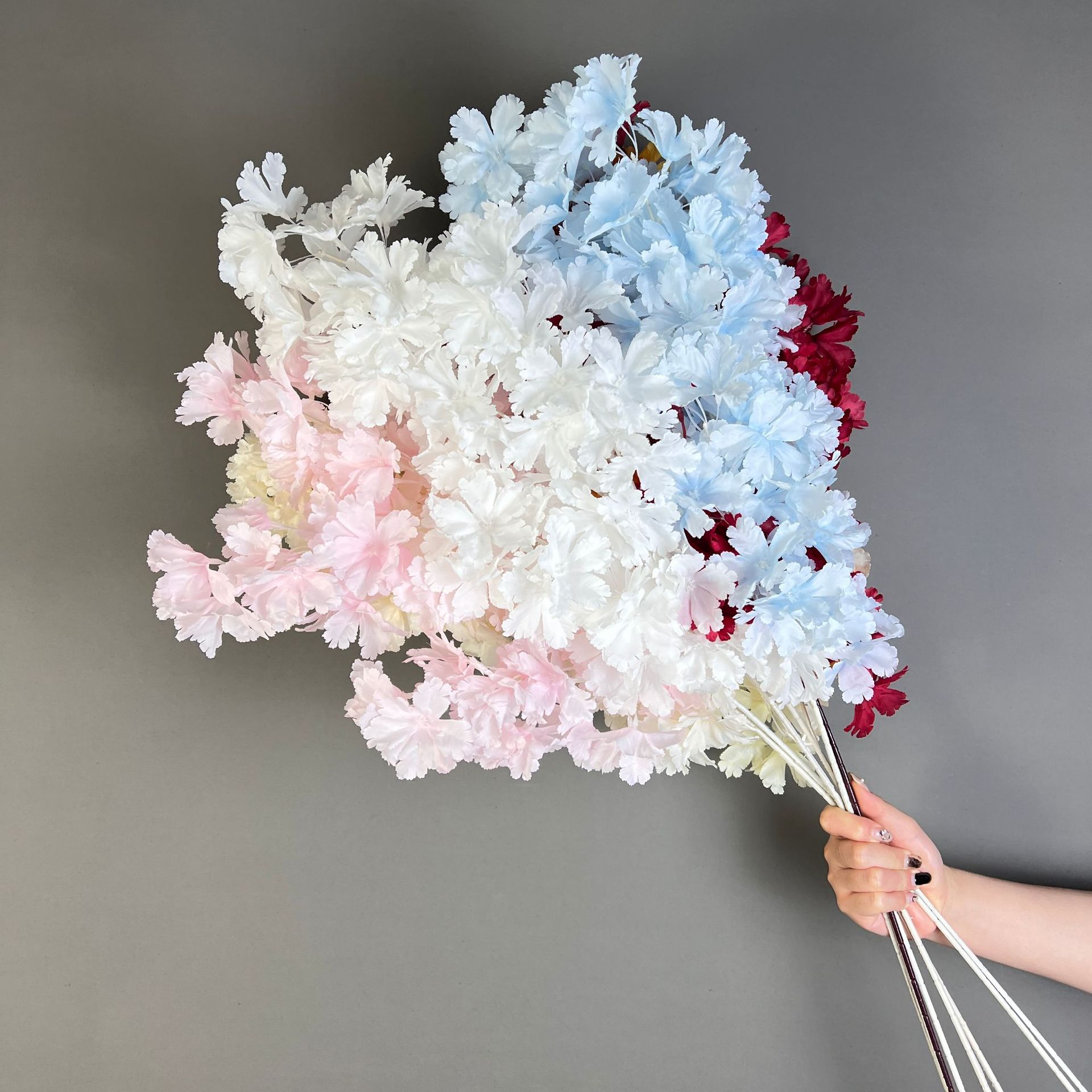 108 pieces of snow-falling cherry blossom simulation flowers, wedding simulation flower forest style wedding hall stage ceiling home decoration wholesale