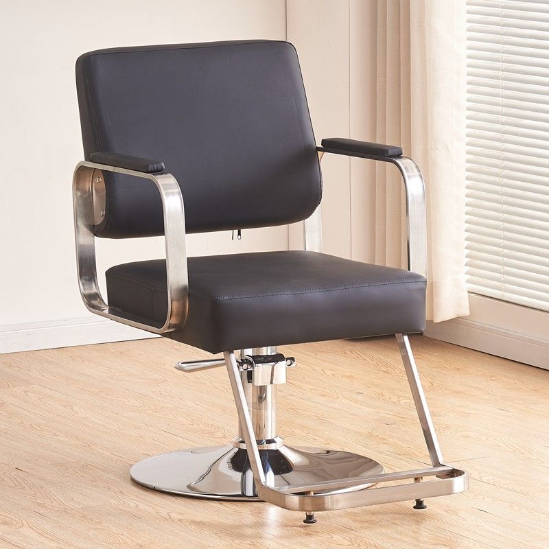 Pedal grande - asiento negro - reposabrazos plateados - disco galvanizado
