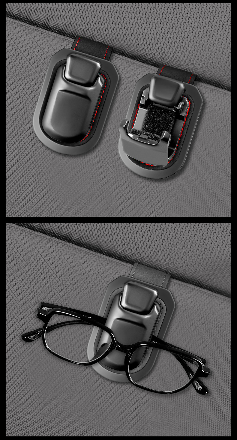 Shankedao/Shankedao New Multi-Functional Car Glasses Clip, In-Car Sun Visor Sunglasses Holder Storage Clip