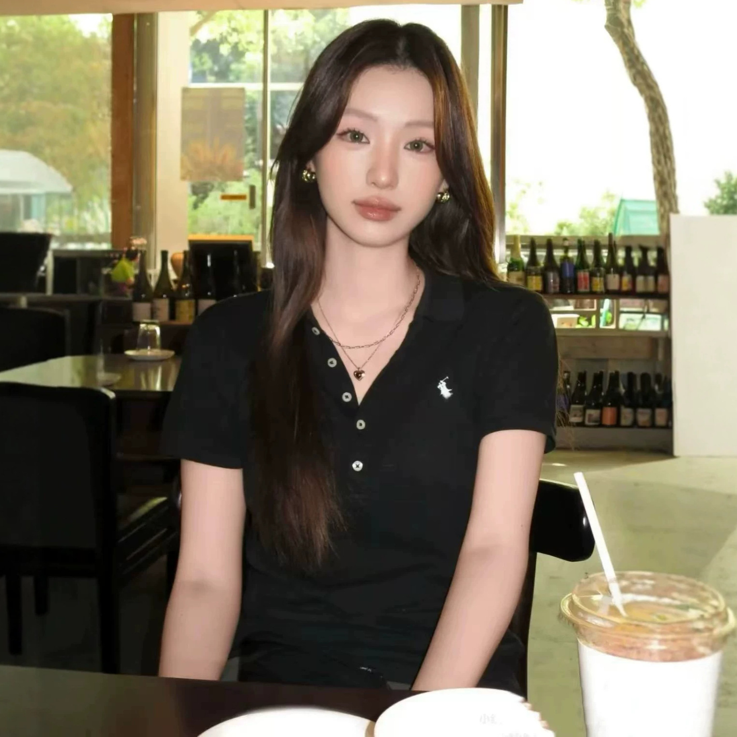 High-quality RL five-button polo shirt with classic pony embroidery, casual and versatile, old-money style, fashionable lapel top.