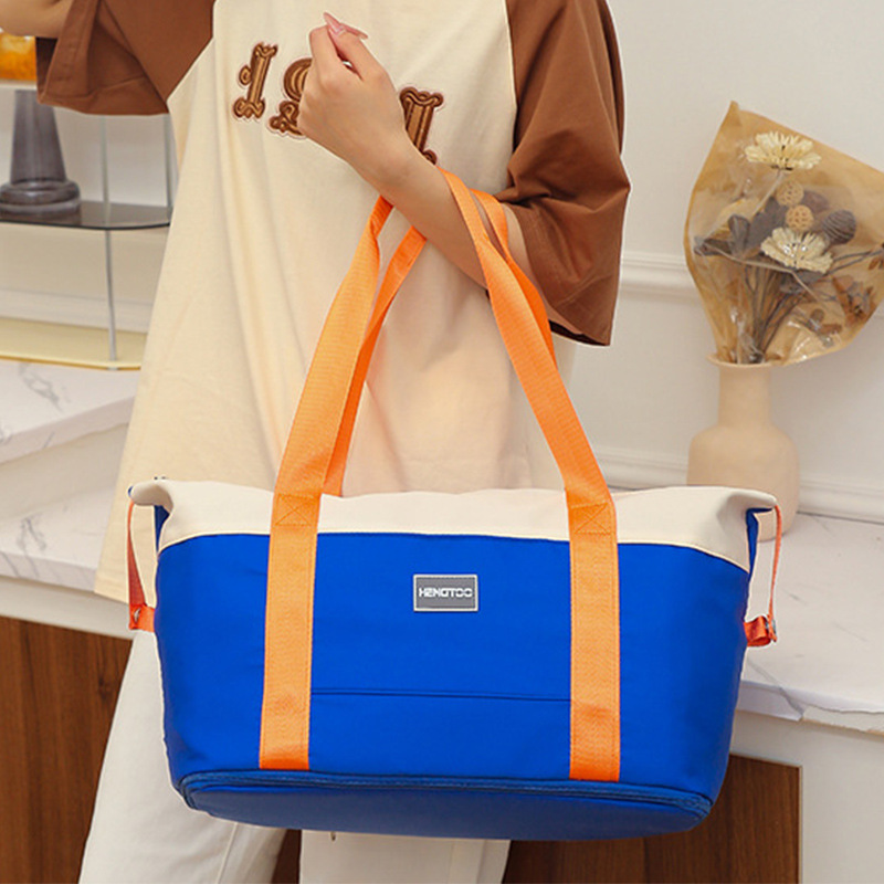 Bolsa de viaje para viajes de corta distancia se puede usar en la caja de embarque, bolsa de protección para computadora incorporada, bolsa deportiva de tela Oxford separada en seco y húmedo