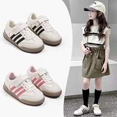 女の子の徳訓靴2025春秋の新型子供の板靴の中の大きい子供の滑り止めのカジュアル靴の男の子の柔らかい底の運動靴