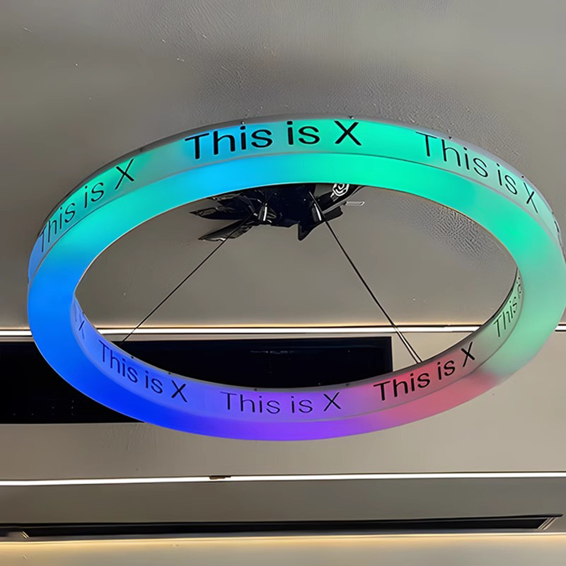 Sala de billar personalizada sala de recepción hueco lámpara circular centro comercial creativo supermercado sala de baile café web hotel lobby