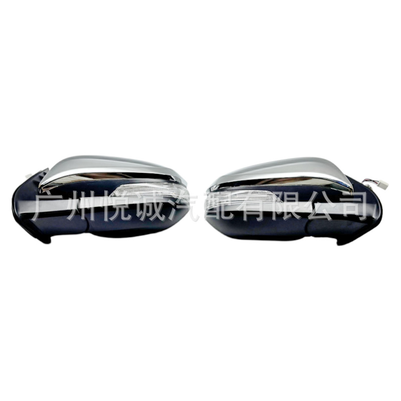 Suitable for 2015-2021 Toyota Hilux REVO rearview mirror assembly, 5-wire with light, electroplated
