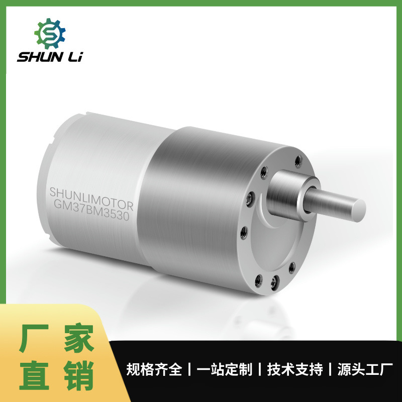 厂家定制6V9V12V24V微型DC直流娃娃机减速电机GM37-3530减速马达
