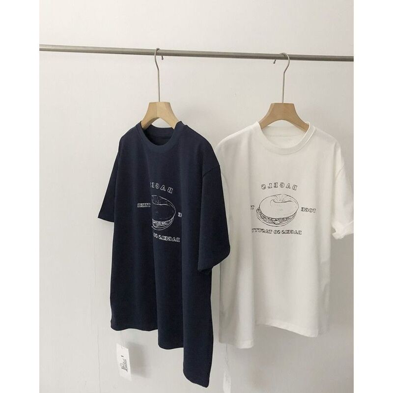 Super Feel Modal Summer New Style Right Shoulder Short-Sleeved T-Shirt for Women Loose Printed Drapey Thin Top That Cover the Flesh Super Feel Modal Summer New Style Right Shoulder Short-Sleeved T-Shirt for Women Loose Printed Drapey Thin Top That Cover the Flesh