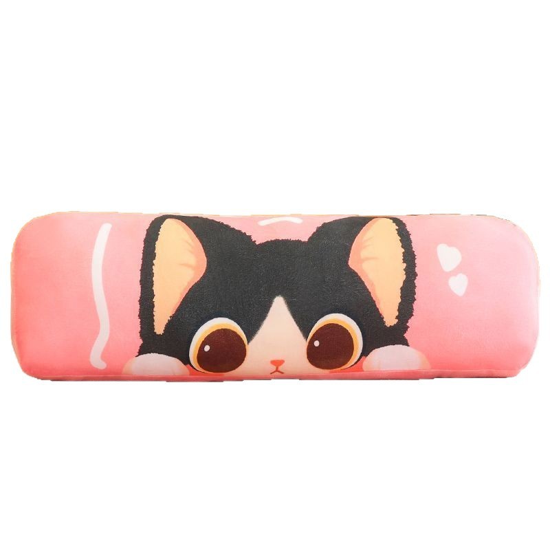 かわいい猫ソファ枕ベッド寮ロングスリーピング枕女の子横向き寝脚ベッドサイド取り外し可能な洗えるクッション|undefined