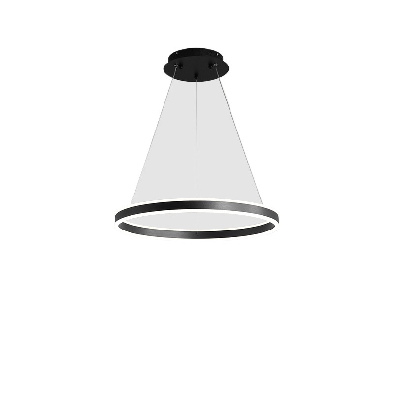 Lámpara de la sala de estar nórdica moderna y simple atmósfera doméstica lámpara principal lujosa lámpara circular 2025 nueva