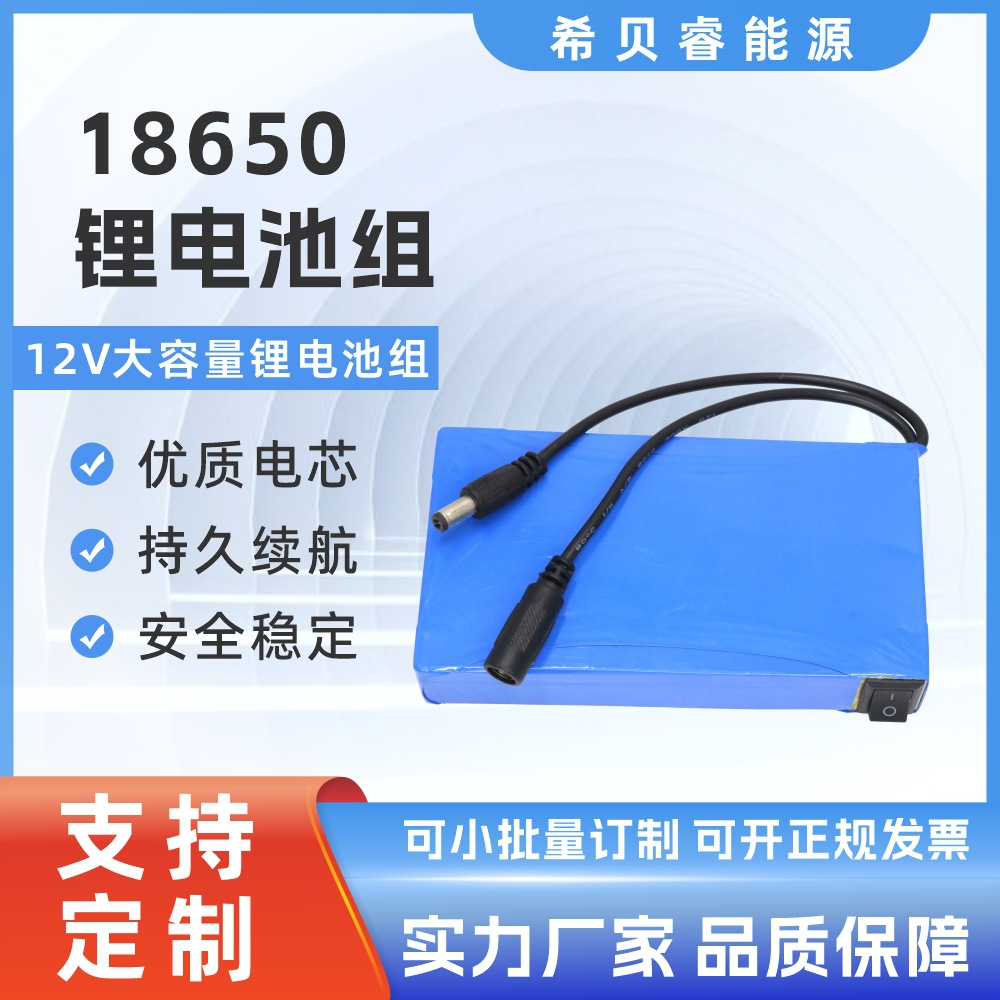 12V聚合物锂电池超薄音箱移动电源led监控户外电瓶通用大容量电池
