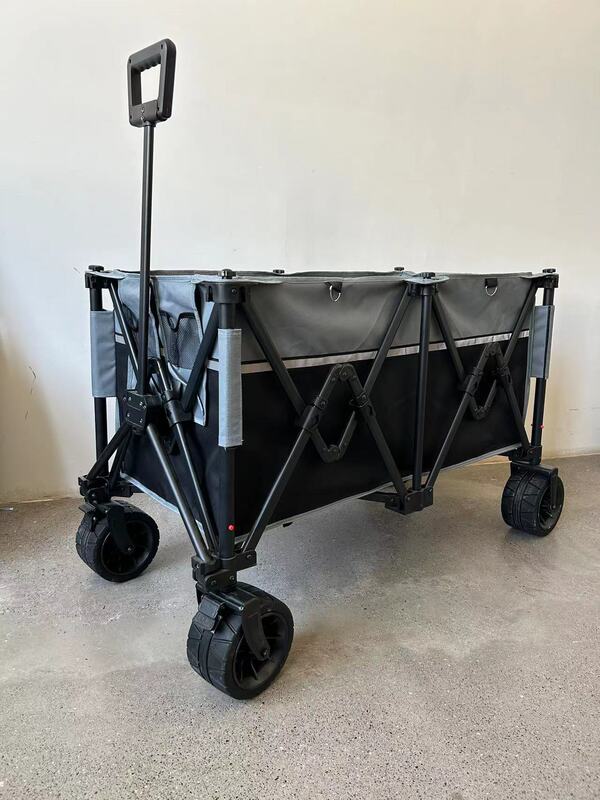 キャンピングカーアウトドア折りたたみアルミ合金キャンプカートピクニックキャンプ小型トロリーギャザリング大容量オフロードトレーラー|undefined