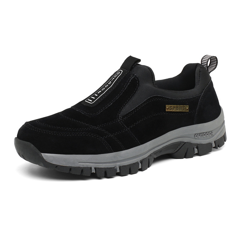 Spring and Autumn New Outdoor Casual Sports Walking Shoes for the Elderly Men's Large Size Mountaineering Running Shoes Trendy Cross-border Fashion