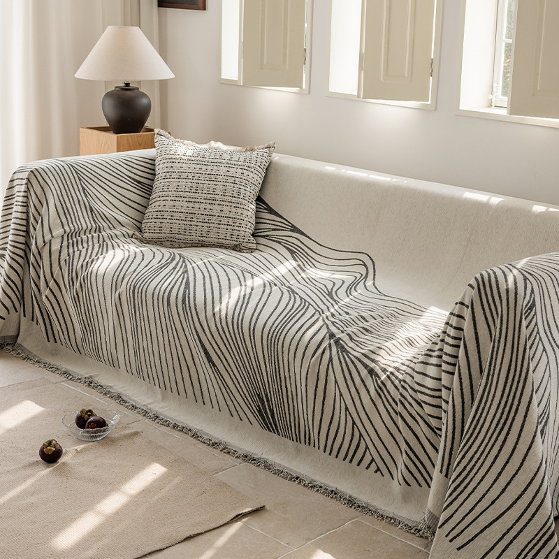 Shernier toallas de sofá cuatro estaciones de mármol universal manta de sofá doble cara gruesa toallas de sofá antideslizante