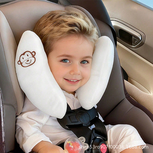 Baby adjustable children's car seat headrest protection cervical spine head pillow stroller fixed pillow