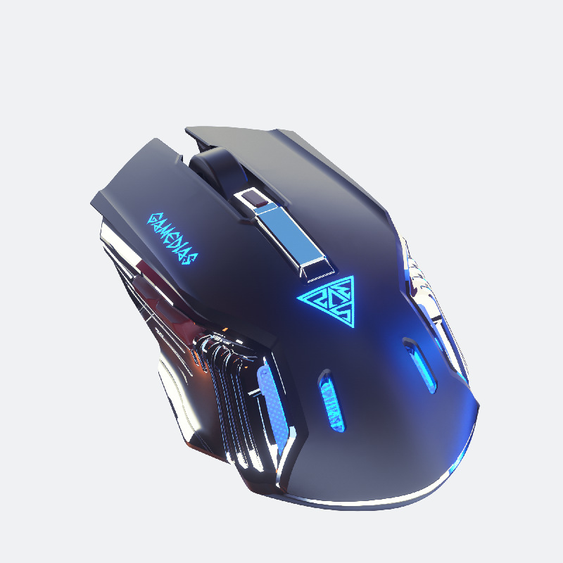 竞帝M9无线鼠标双模蓝牙三模静音充电发光办公用电脑配件厂家批发