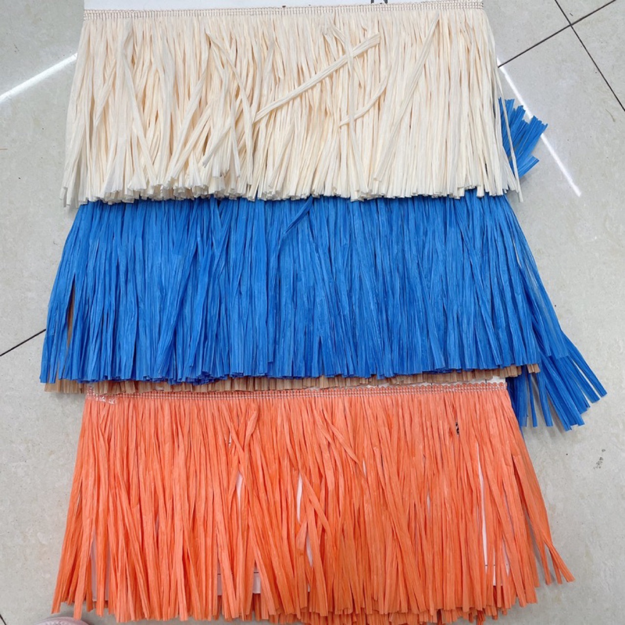 棉草拉菲草 12公分拉菲草排须服装花边辅料工艺品辅料排须花边