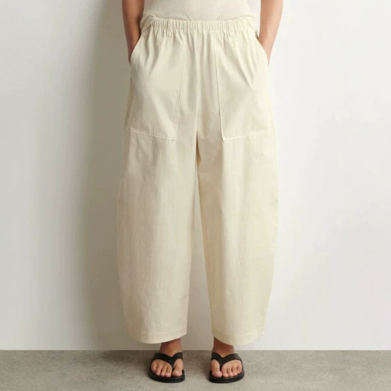 Cs Women's Casual Style Cotton Blend Workwear Barrel-Shaped Trousers 2026 Summer New Product 1337107004 Cs Women's Casual Style Cotton Blend Workwear Barrel-Shaped Trousers 2026 Summer New Product 1337107004
