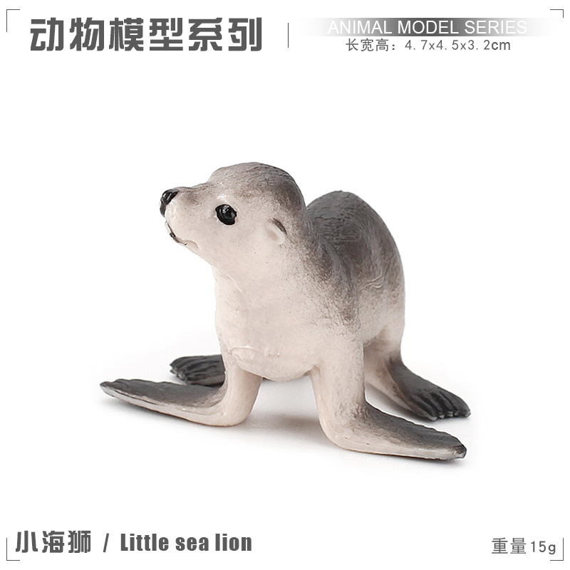Exportación transfronteriza de la cognición de los niños Simulación de focas Leones marinos Animales Marinos Modelo de Ornamentación de escritorio