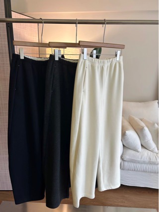 8811-大厂货弧形弯刀裤松紧腰山羊绒桑蚕丝羊绒裤