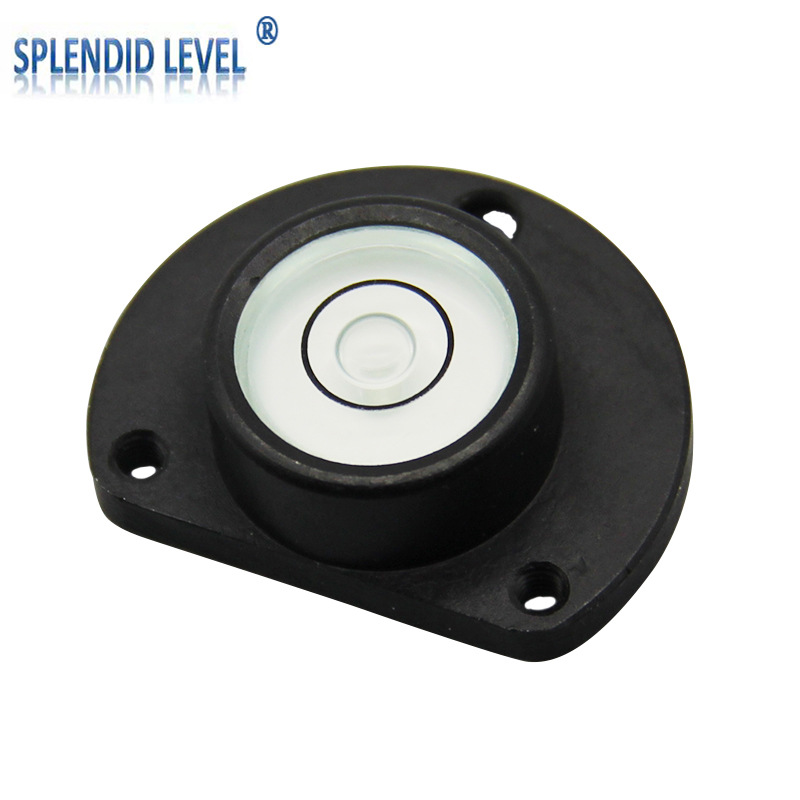 金属圆形水平仪牛眼全金属铝合金水平泡牛眼水准仪水准器精准