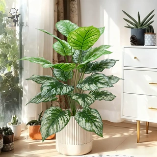 跨境仿真绿植工艺品植物蔓绿绒云锦假树盆栽家居园林餐厅落地造景