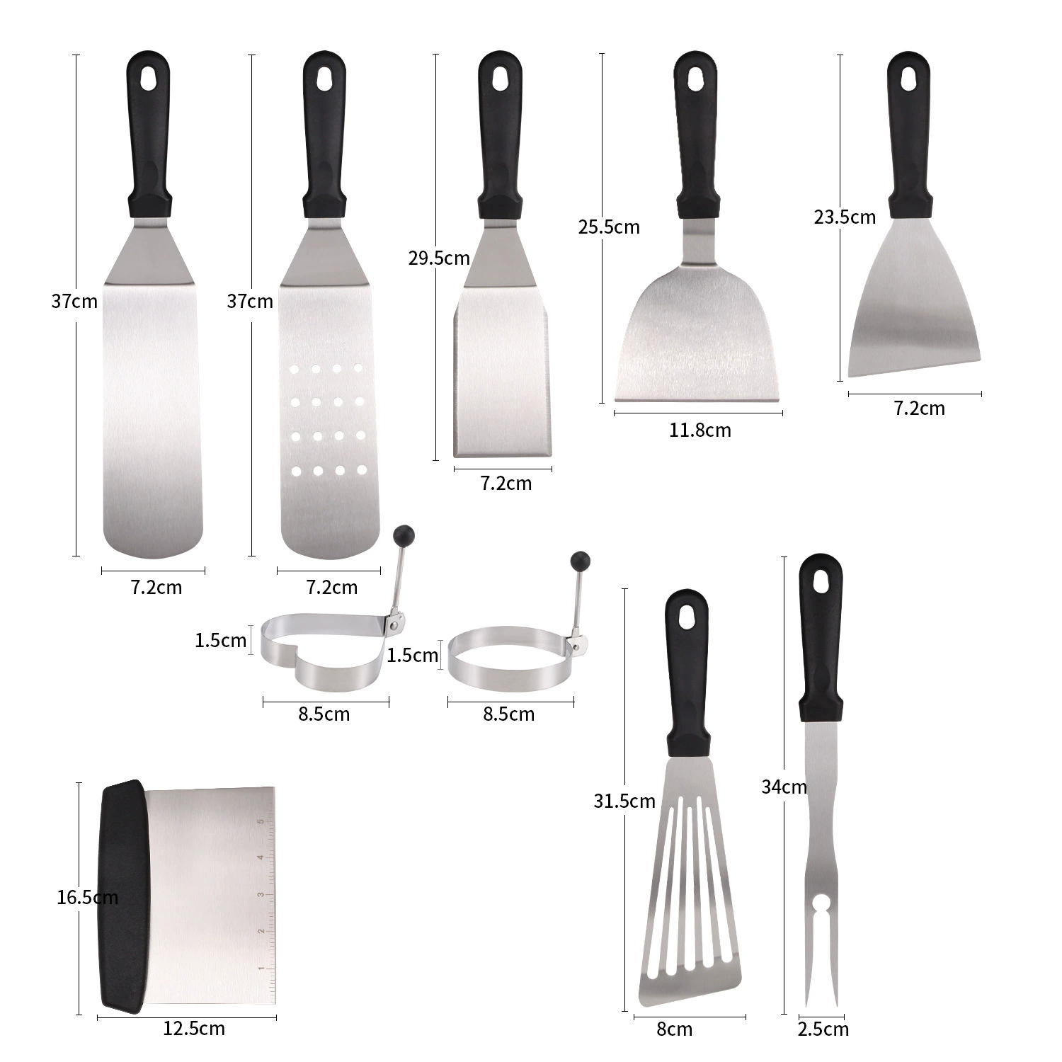 Amazon Outdoor Barbecue Tool Beef Steak Discovery Differential Shovel Barbecue Booth Boles Booth Shoop BBQ Combination Teasting
