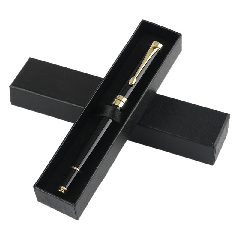 Business suit signature pen black gift box gel pen customizable logo office gift suit metal signature pen