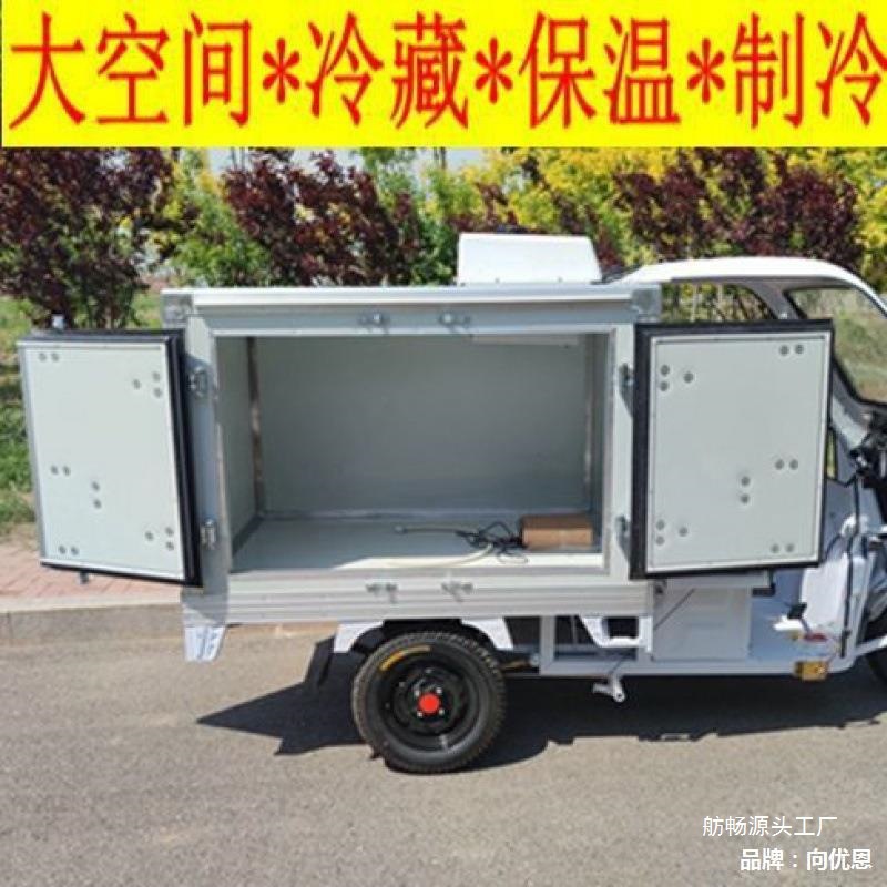 冷链电动三轮车冷藏冷冻送餐车冰柜保温保鲜车蔬菜配送车厂家直销