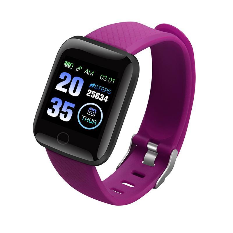 Pulsera inteligente impermeable 116plus con NFC, monitor de frecuencia cardíaca, presión arterial, oxígeno en sangre, monitorización del sueño, recordatorio de llamadas, contador de pasos y funciones de salud.