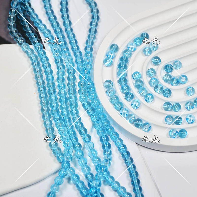 transparent round beads