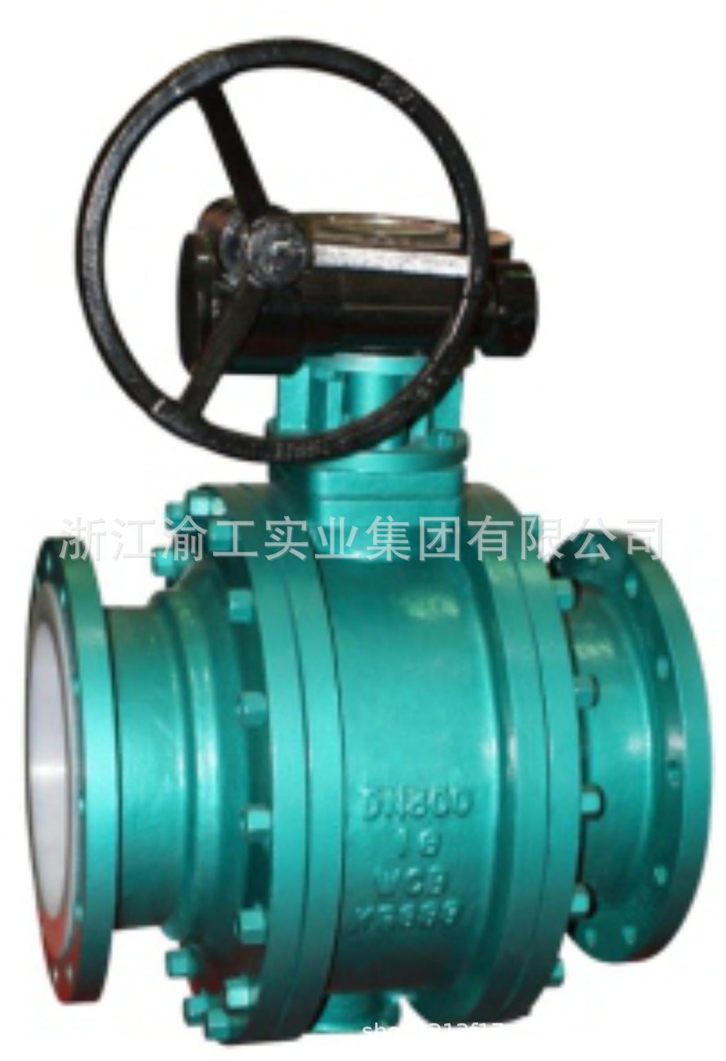 6衬氟蜗轮法兰球阀