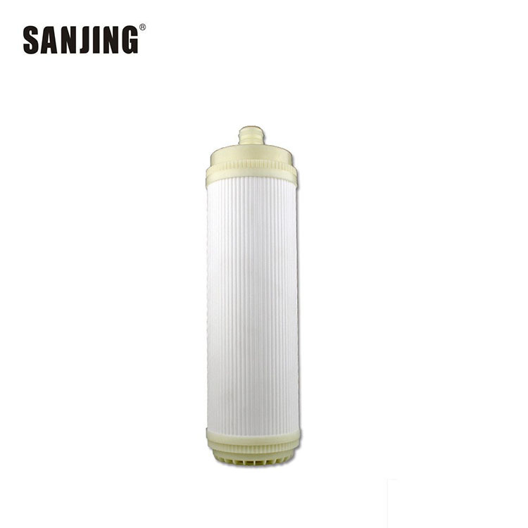 Venta al por mayor de 10 pulgadas plug-in hueco membrana de ultrafiltración purificador de agua 0,01 micras UDF boca plana UF ultrafiltración elemento de filtro