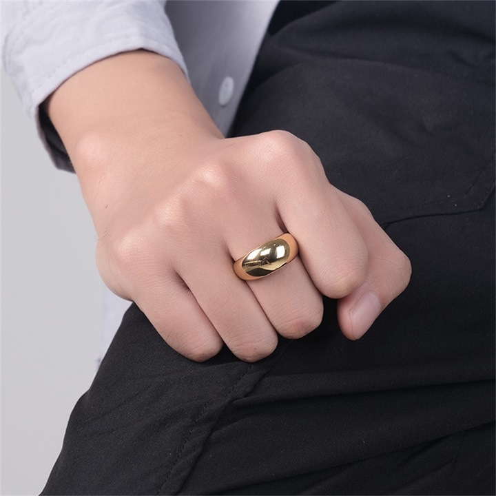 Fashion Solid Color Stainless Steel Rings Stainless Steel Rings