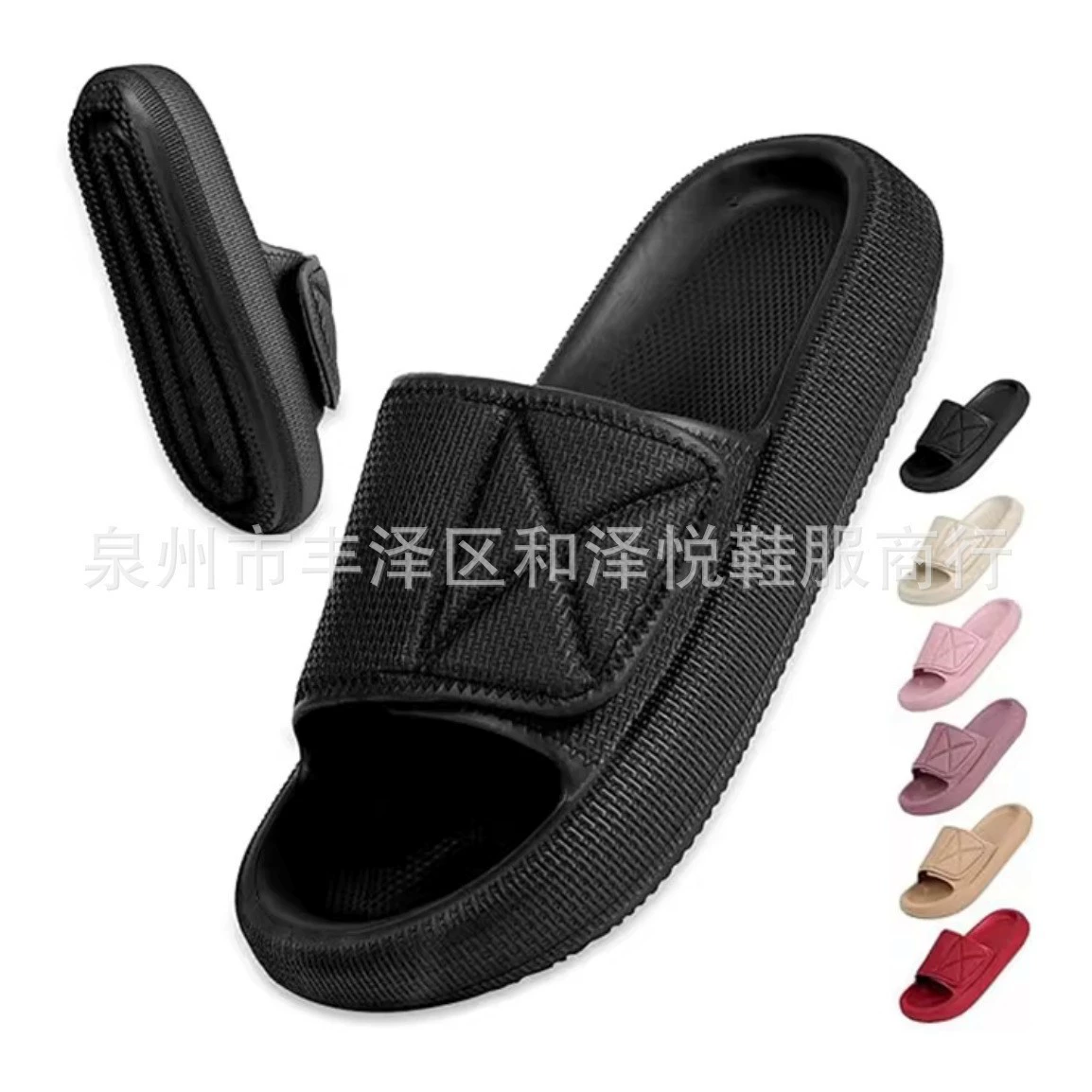 Мужские летние уличные модные регулируемые сандалии без шнуровки для использования в помещении и дома на мягкой подошве, пляжные сандалии